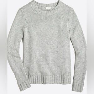 J.Crew Merino Blend Heather Grey Knit Sweater